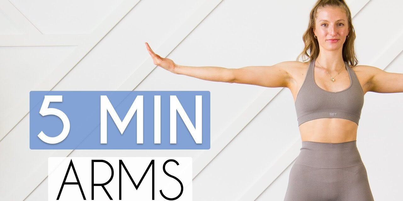 5 MIN TONED ARMS WORKOUT – No Equipment