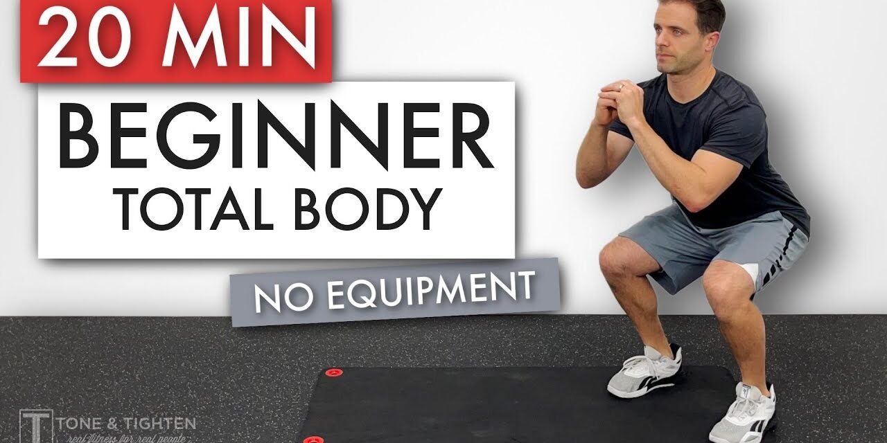 20 Min FULL BODY Workout For BEGINNERS (No Equipment)