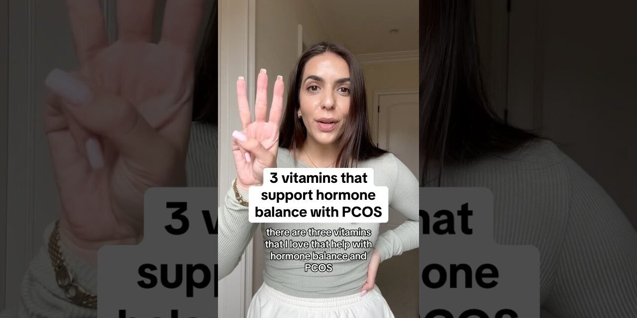 3 Vitamins that support hormone balance with #pcos