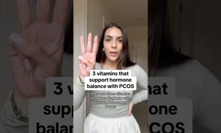 3 Vitamins that support hormone balance with #pcos