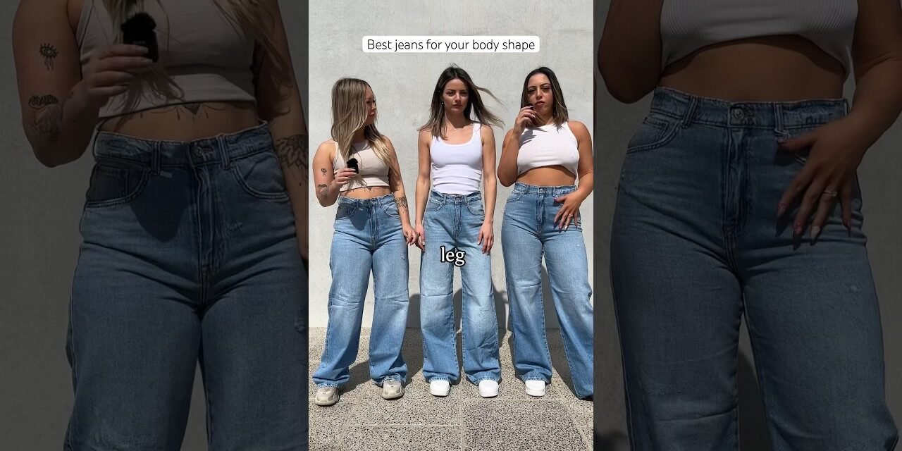 Best jeans for your body shape (pear, triangle, hourglass) #jeans #bodyshapes #tryonhaul2024