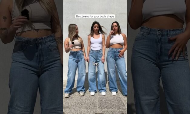 Best jeans for your body shape (pear, triangle, hourglass) #jeans #bodyshapes #tryonhaul2024