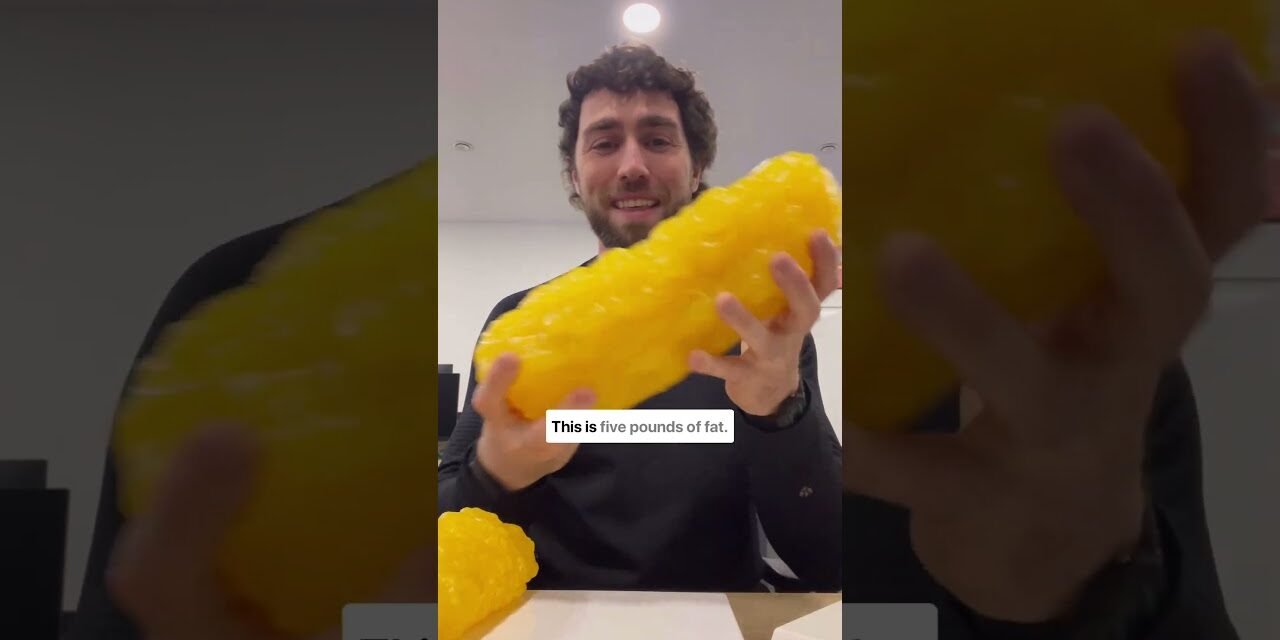 What 5 pounds of fat REALLY looks like  #fitness #motivation #weightloss