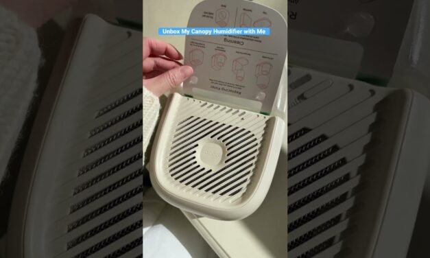 unboxing my canopy humidifier #humidifier #wellness #skincare #selfcare
