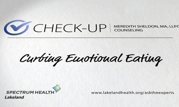 Check-up: Curbing emotional eating (Meredith Sheldon, MA, LLPC)