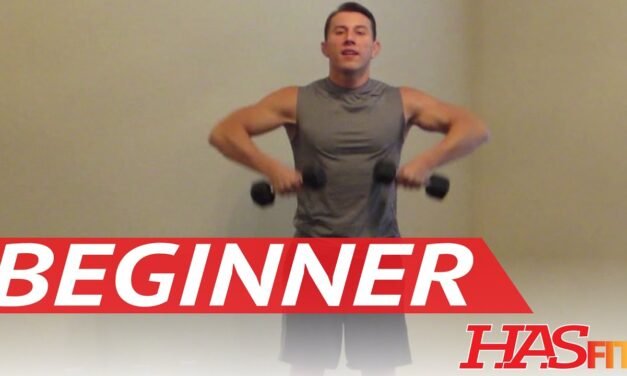 15 Minute Beginner Weight Training – Easy Exercises – HASfit Beginners Workout Routine – Strength