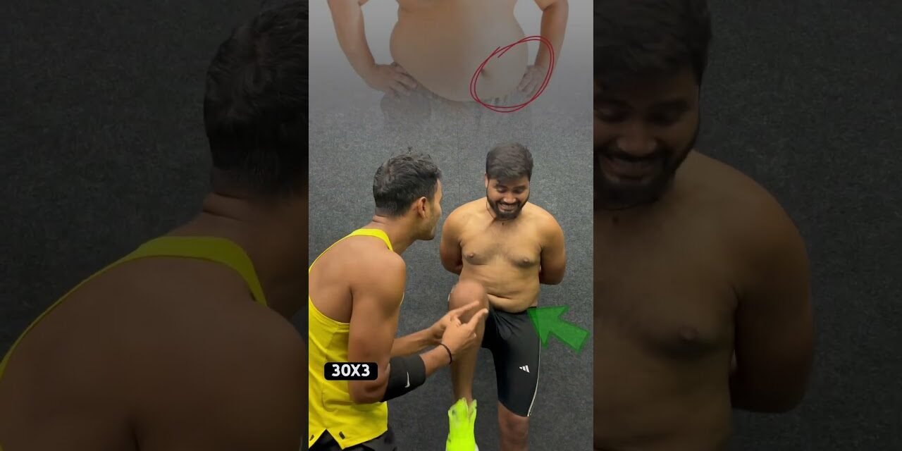 Fast belly fat burning workout #fatloss #motivation