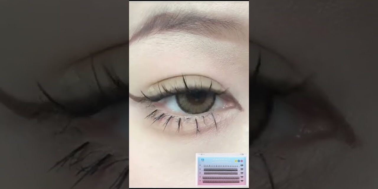 HOW TO APPLY INDIVIDUAL LASHES CLUSTERS |  NO EYE SHADOW