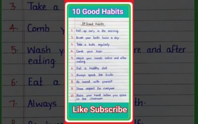 10 good habits // good habits name // 10 good habits ke naam