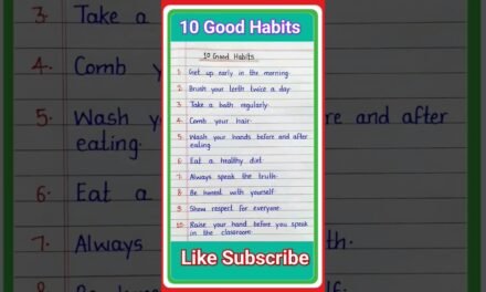 10 good habits // good habits name // 10 good habits ke naam