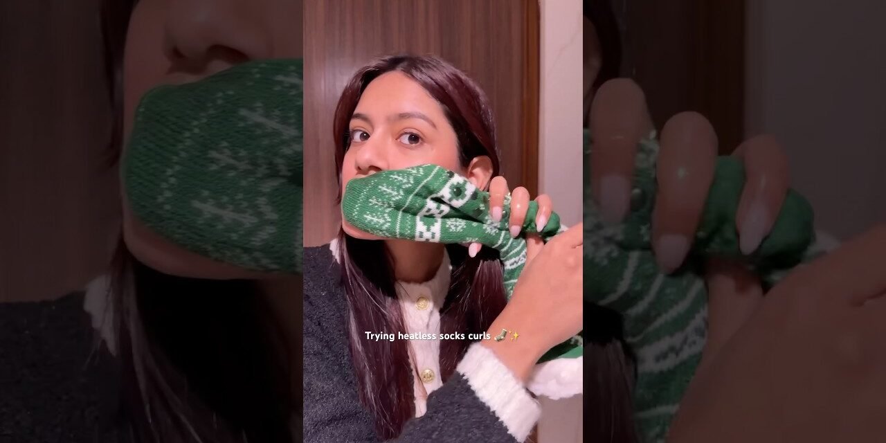 Heatless socks curls | #curls