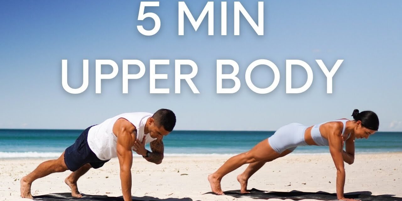 5 MIN UPPER BODY WORKOUT || Strong Arms, Chest &  Back (No Equipment)