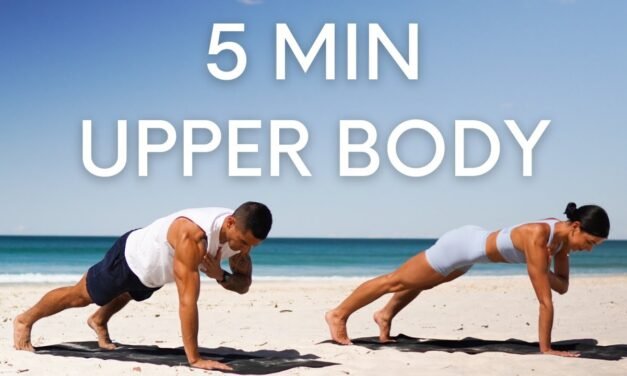 5 MIN UPPER BODY WORKOUT || Strong Arms, Chest &  Back (No Equipment)
