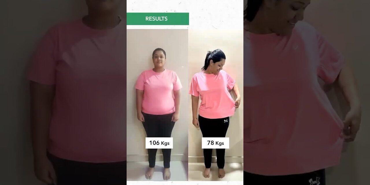 Shocking 28 Kgs Weight Loss Story|At HOME