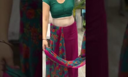 Daily wear saree draping in 1 minute #saree #dailywearsarees #trending #viral #shorts #youtubeshorts