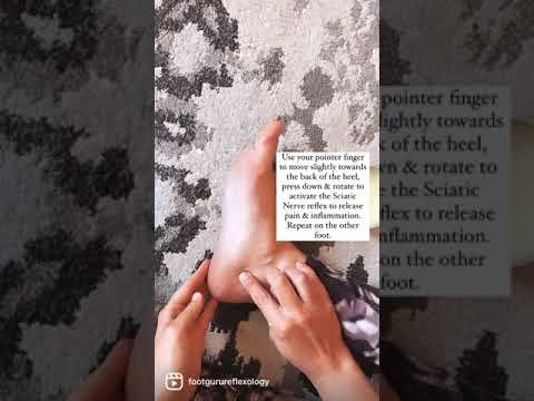 Relieve Sciatic Nerve Pain with this foot Reflex! #reflexology #reflexes #sciatica