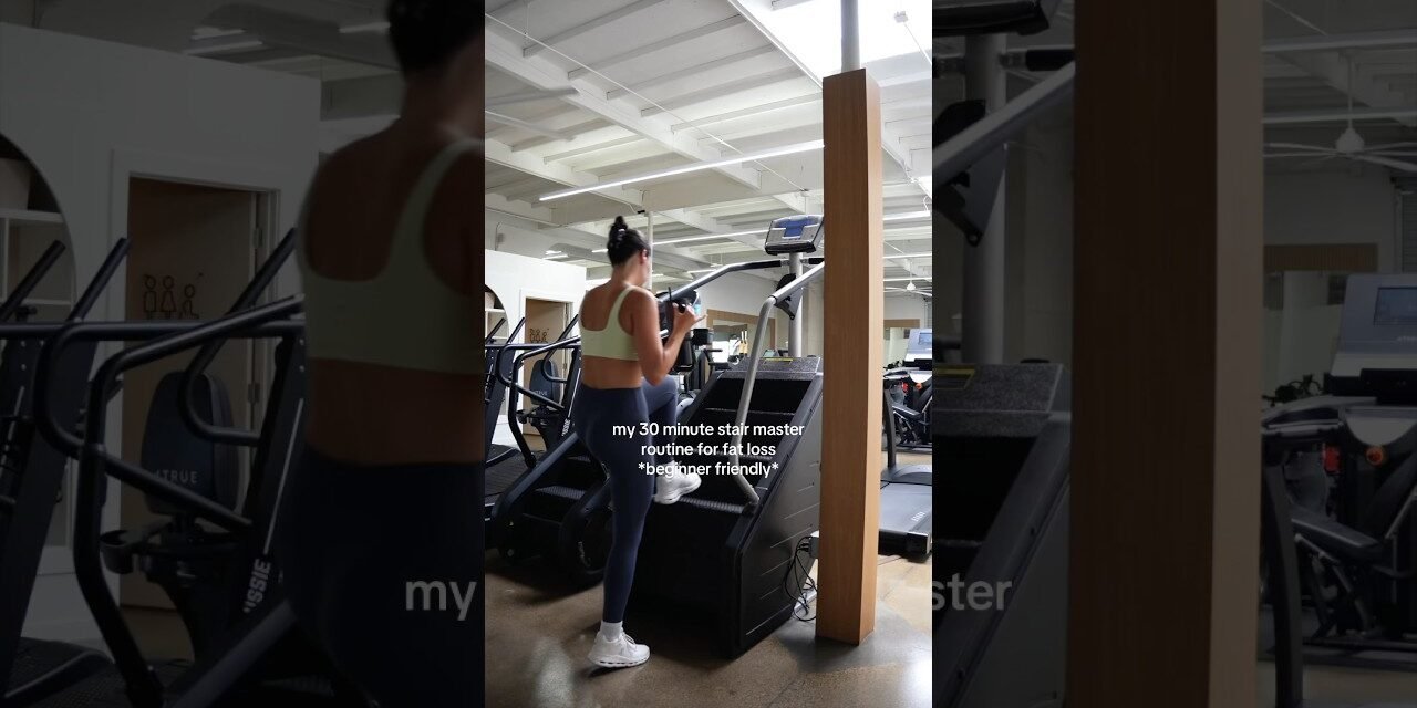 Stair master routine for fat loss *beginner friendly*