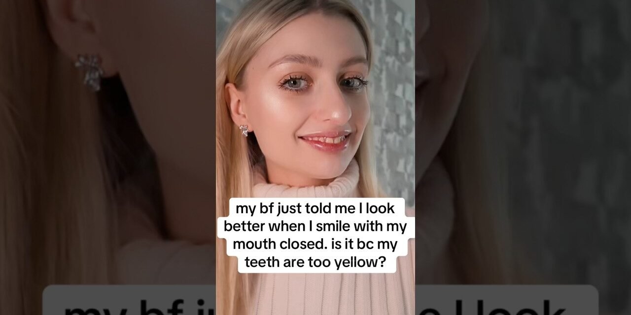 Someone explain why my teeth look edited in real life #wellness #selfcare