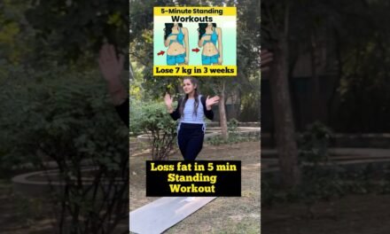 Standing 5 min fat loss | belly fat reduce #discipline  #hardwork  #weightless #yoga #short #shorts