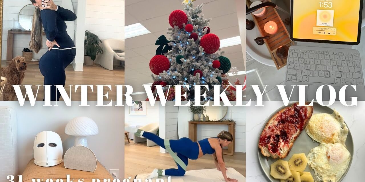 WELLNESS FOCUSED WEEK: strength training, meals, self care in the 3rd tri!!