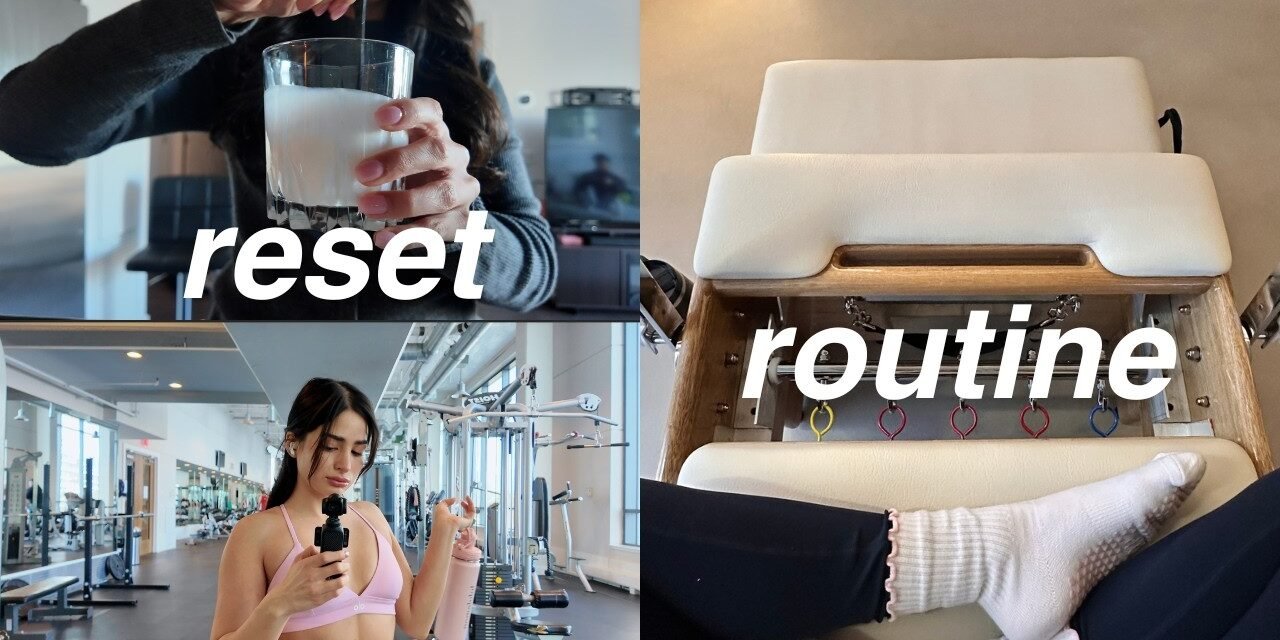 Self Care Reset Vlog | Healthy Grocery Haul, My Workouts, Morning Rituals
