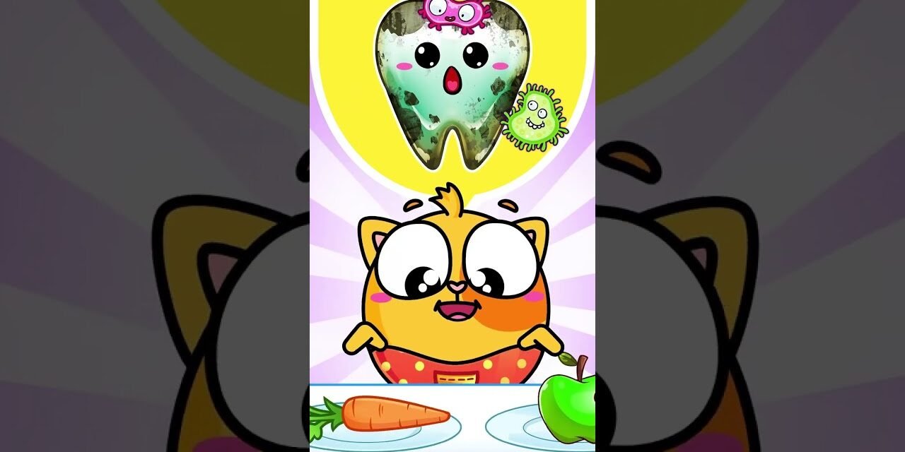 Happy and Sad Teeth for Kids | Let's Learn Healthy Habits & Good Food #learning #kidslesson