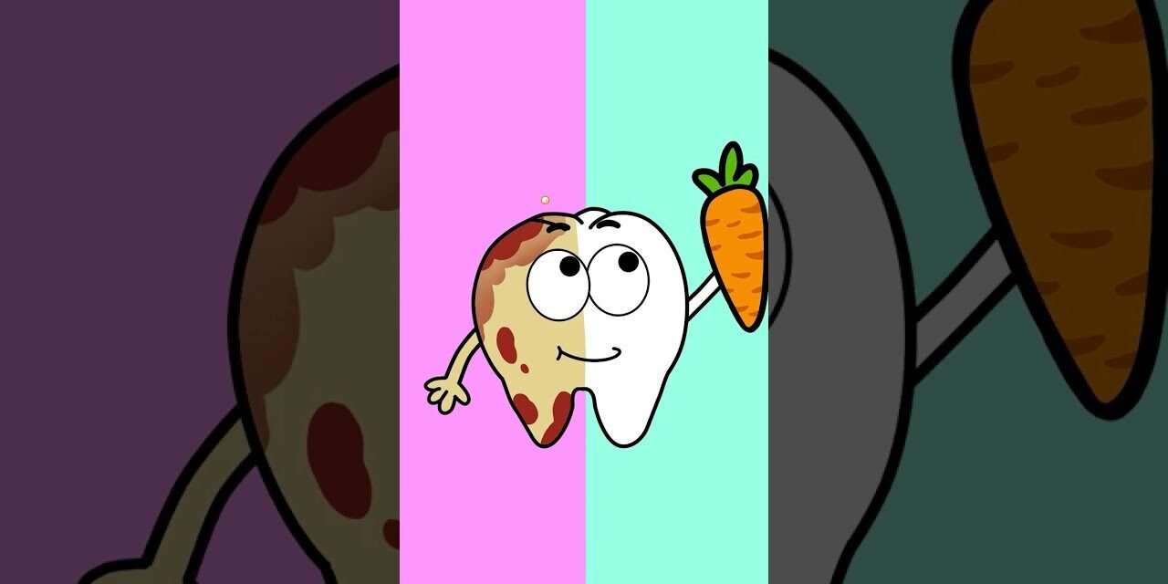 Healthy vs Unhealthy Food for Teeth | Brush Your Teeth | Healthy Habits | Kids Songs #shorts