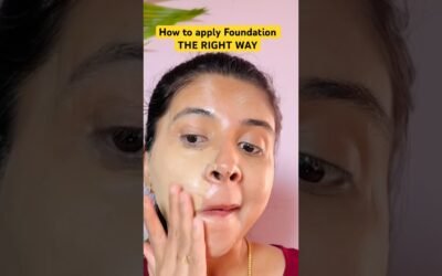 How to apply Foundation correctly #makeuptutorial #beginners