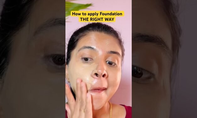 How to apply Foundation correctly #makeuptutorial #beginners