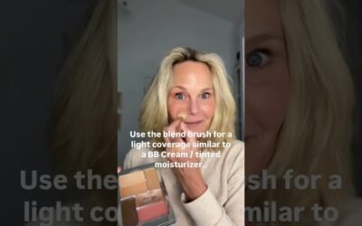 This is the best brush for light weightless coverage | Cream Makeup | (beginner) #over50beauty